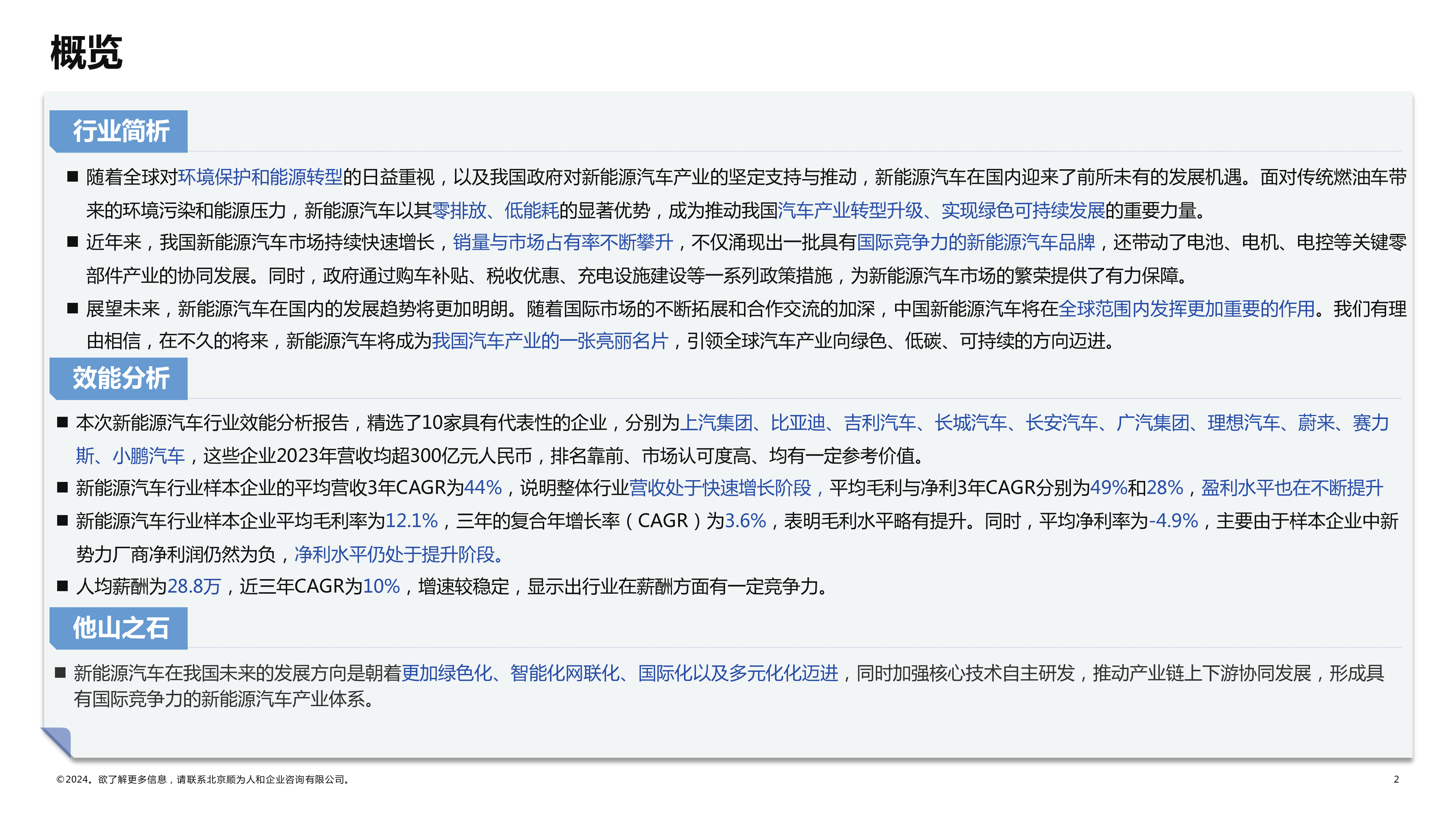 顺为人和2024新能源汽车行业组织效能报告45页